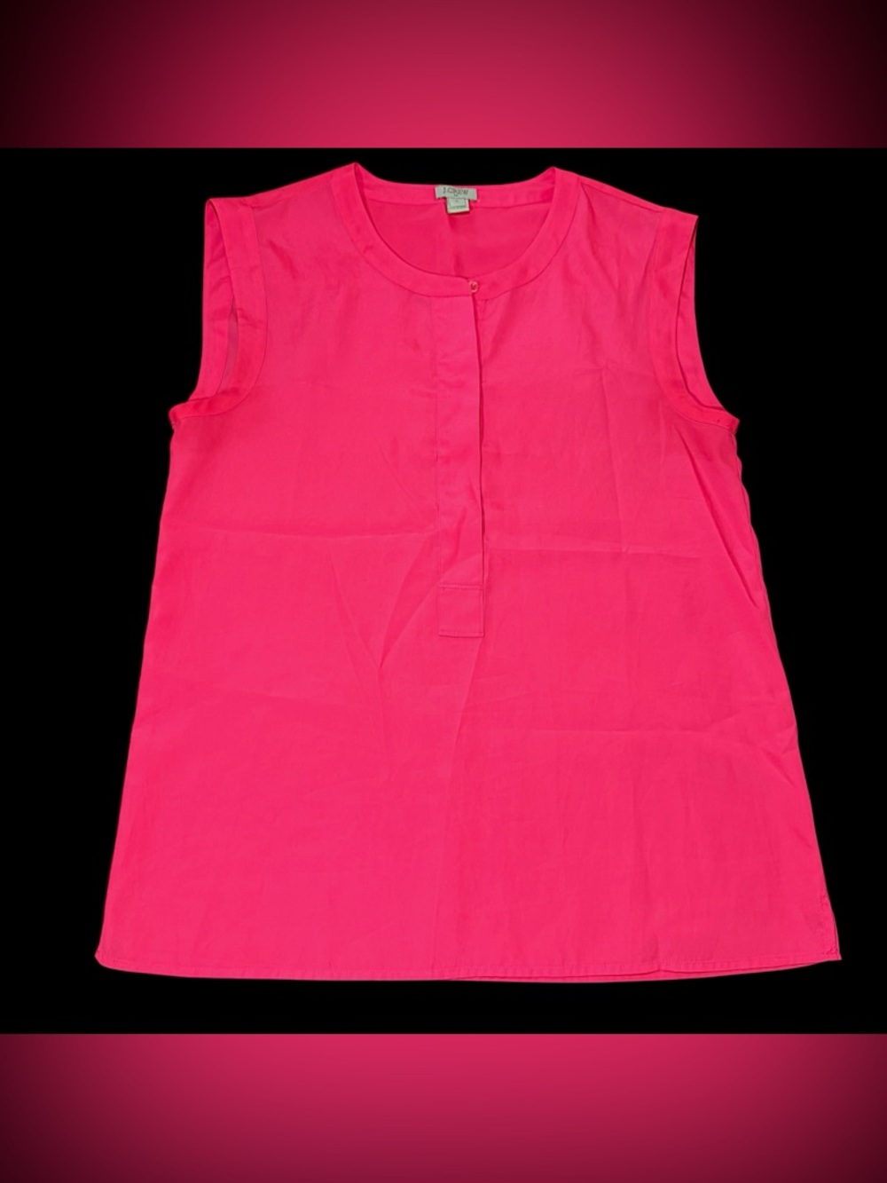 J. Crew Women's Hot Pink Sleeveless Top‎ Size 4